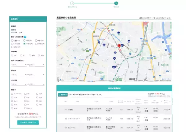 リーウェイズが不動産価値分析ＡＩクラウドサービス「Gate.（ゲイト）」に「事例検索機能」を追加