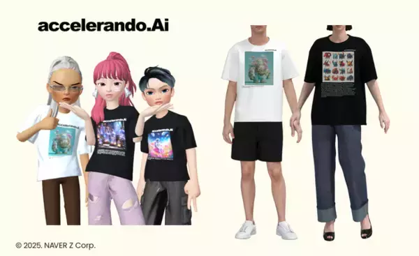 生成AIと人によるデザインファッションコンテスト「accelerando.Ai CONTEST #11 - Tshirts」受賞20作品がリアルクローズとZEPETOアイテムにて同時販売開始！