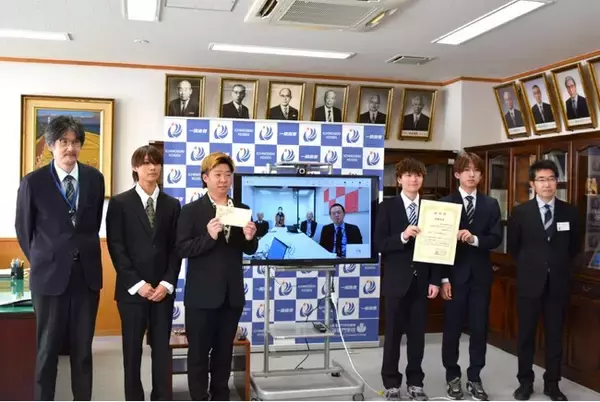 【一関高専】SDGs動画コンテスト2025最優秀賞受賞の授与式が執り行われました