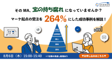 そのMA、宝の持ち腐れになっていませんか？ マーケ起点の受注を264％にした成功事例を解説