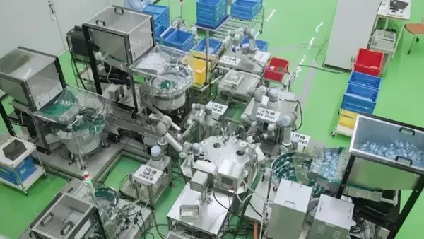 ユニバーサルロボットの協働ロボットをマンダムが導入