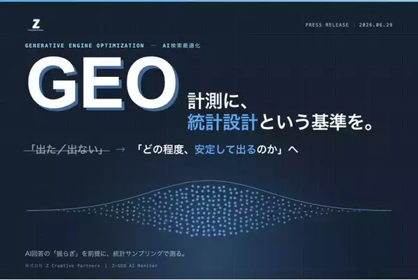 Z Creative Partners、GEO計測における「AI回答の揺らぎ」と統計サンプリングの重要性を発表