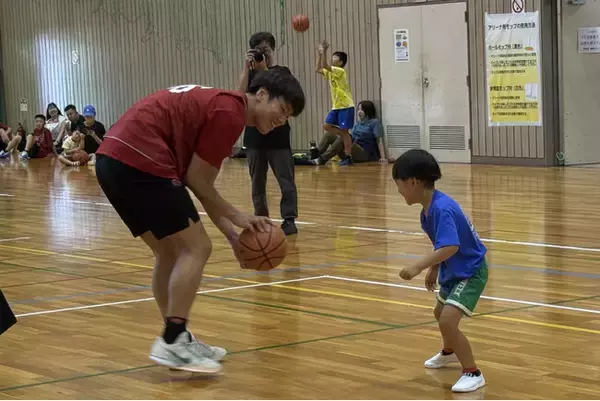 【バンビシャス奈良】いきいきスポーツ in つげ高原 バスケットボール教室実施