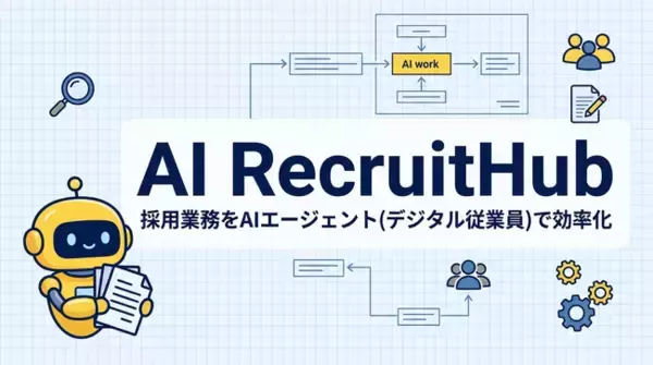 採用担当者の"1日2時間の単純作業"をゼロに――AIエージェント型採用管理システム「AI RecruitHub」パイロット企業募集開始