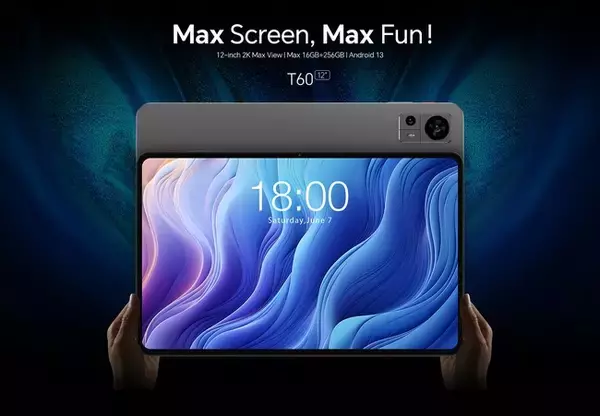 Teclast最初12インチ大画面タブレット「T60」を紹介、Android 13＆2Kディスプレイ備え。片手で持つ8インチの「P80T」も在庫一掃！