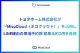 「トヨタホーム株式会社が「MicoCloud（ミコクラウド）」を活用し、LINE経由の来場予約数 前年比約2倍を達成」の画像1