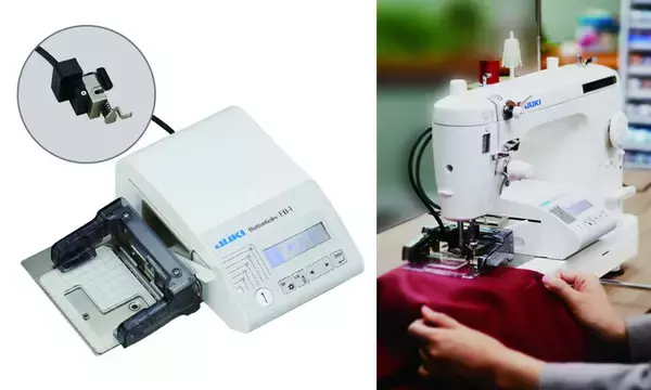 【JUKI】職業用ミシンの活用の幅を格段に拡げるコンピュータ式のボタンホール専用装置「EB-1ボタンホーラー」を新発売