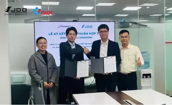 日本ドローン機構、ベトナムのGTEL ROBOT社とドローンパイロット育成に関する戦略的パートナーシップの基本合意書を締結