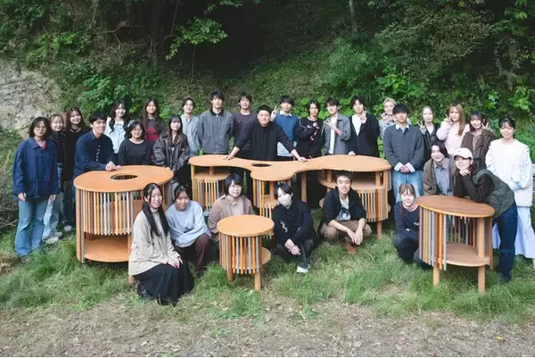 【武蔵野大学】2024年９月から手掛ける長期プロジェクト！　鎌倉市の「シェアビレッジ鎌倉西御門」に建築デザイン学科の学生がデザインした地域特性を生かしたガーデンテーブルとゴミステーションが完成