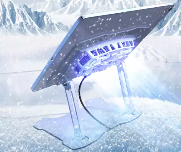 2つのファンでタブレットを強力に冷却！持ち運び楽々な折りたたみ式タブレットスタンド「GeeStand-C」をガジェットストア「MODERN g」で販売開始