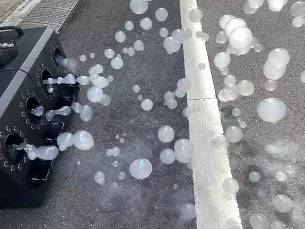 新製品 【スモーク入シャボン玉マシン】（型番：VL-bubble ）