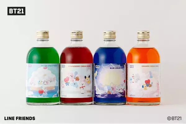 BT21とタイアップした「BT21 THE CRAFT DRINK SHOP」に新シリーズ「On the Cloud」デザイン限定ラベルのお酒が登場