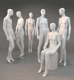 「ジェンダーレス・ダイバーシティを意識したマネキン「PICT／ピクト」に続き、ニューベーシックを提案する抽象マネキン「calm／カーム」をレンタル開始」の画像1