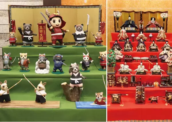 「～ホテルグランヴィア和歌山×九度山町～　九度山〈町家の人形めぐり〉先取りロビー展　物語から飛び出したかのような「大助夢十勇士」と和の飾りを一堂に」の画像