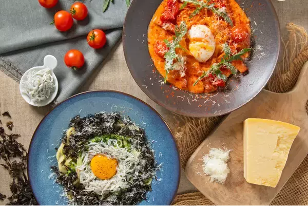 淡路島の食材で味わう生パスタ。秋限定のカルボナーラが9月4日（木）から登場。梅田・ルクア大阪「島パスタ MIKE（ミケ）」