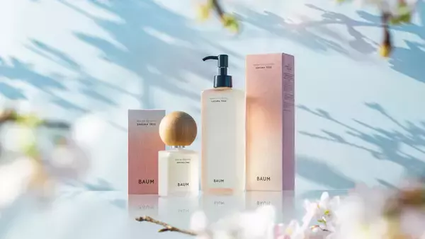 BAUM、「サクラツリー」オードトワレとハンドウォッシュが数量限定で登場