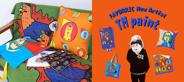 音楽・ファッション・アートの領域を横断して活躍するアーティスト・イラストレーター「TM paint」がFAVORRICに参加