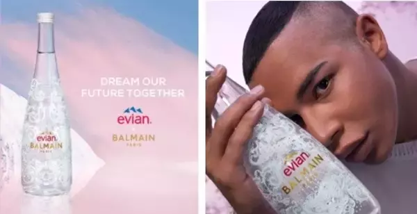 「エビアン」がフランスの高級ファッションハウス「バルマン」とのコラボレーションボトルを2022年12月1日(木)より発売開始！