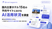 国内主要ホテル15社の予約サイトにおけるAI活用状況を調査