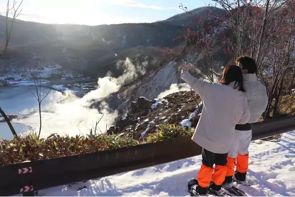 「【第一滝本館】まだ間に合う、冬の北海道絶景体験。「スキーができなくても楽しめる」登別出身ガイド同行「大湯沼スノーシューハイキング」付き宿泊プランが絶賛販売中！」の画像