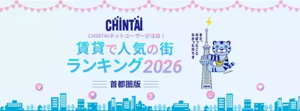 賃貸で“選ばれた街”1位は「新小岩」と「本厚木」　―CHINTAI ネットユーザーが注目！賃貸で人気の街ランキング 2026首都圏版―