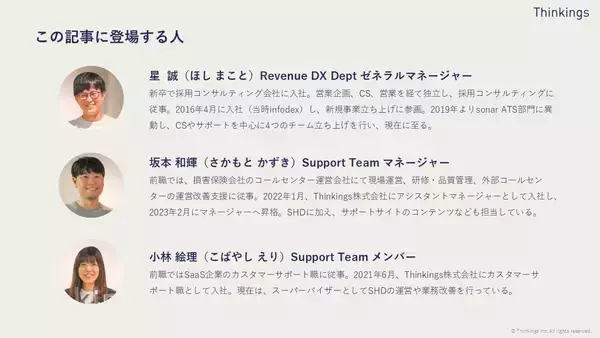 「生成AI活用でお客様の自己解決数が4倍に──sonar ATSの「問い合わせ対応」進化の4年間【前編】」の画像