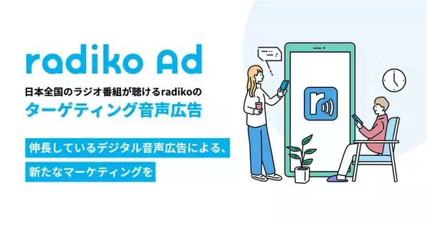 日本全国のラジオ番組が聴けるradikoのターゲティング音声広告「radiko Ad」に関する情報をまとめたビジネスサイト『radiko for business』を開設
