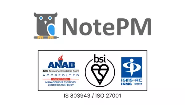 ナレッジ管理SaaS「NotePM」、情報セキュリティマネジメントシステム（ISMS認証）の国際規格「ISO/IEC 27001:2022」を取得