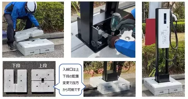 南海電設と三菱オートリース、EV充電器の置き基礎「NTV600」の販売協力に関する契約を締結