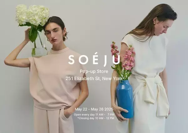 【SOEJU (ソージュ)】海外で初のPOP UP STOREを開催