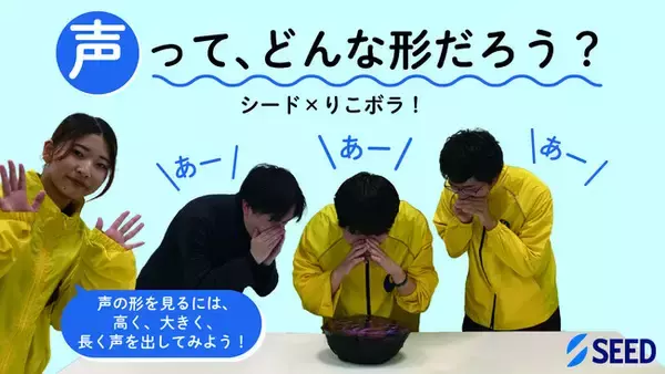 コンタクトレンズのシード×中央大学ボランティアセンター公認活動団体　りこボラ！子ども向け理科実験教室「声の形を見てみよう！」