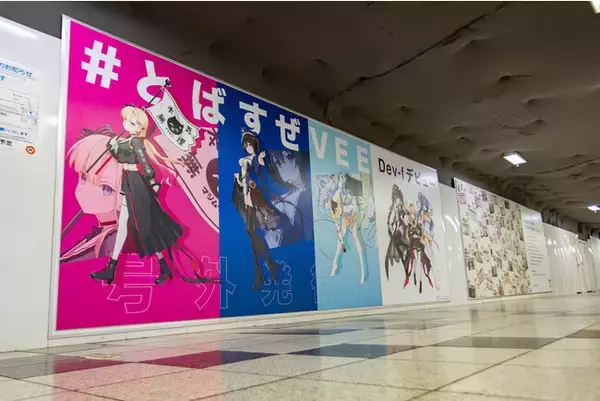 Sony MusicによるVTuberプロジェクト「VEE」第6弾バーチャルタレント“Dev-f”の巨大交通広告が本日より新宿に登場！