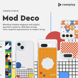 「caseplayオリジナルブランド「Mod Deco」が新発売！流行りの70年代のレトロデザインや配色を活かした暖かみのあるカラーパレットや幾何学的な模様のデザインが特徴の「Mod Deco」」の画像1