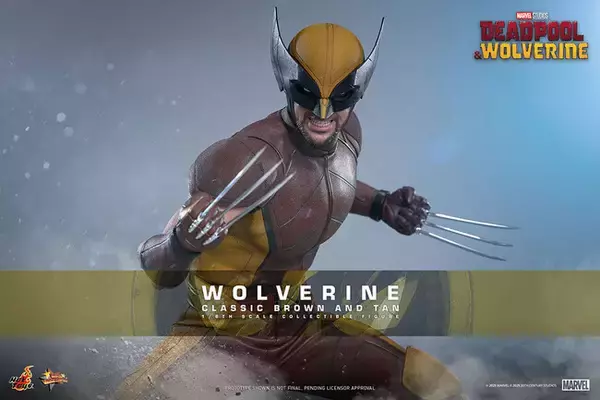 『デッドプール＆ウルヴァリン』にカメオ出演した、ブラウンスーツのウルヴァリンを立体化！コミックカバーモチーフの、アダマンチウムの爪に反射したハルクの顔も再現！