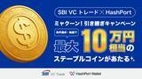 「【SBI VCトレード×HashPort】ミャクーン！引き継ぎキャンペーン」の画像1