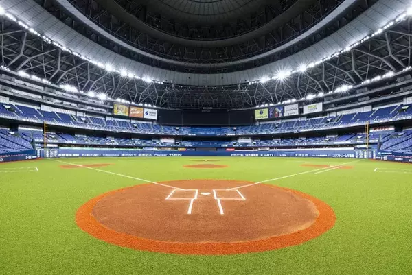 「ミズノ野球専用人工芝「MS CRAFT BASEBALL TURF」の張り替え完工」の画像