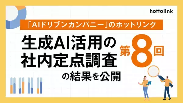 「AIドリブンカンパニー」のホットリンク、生成AI活用の社内定点調査（第8回）の結果を公開