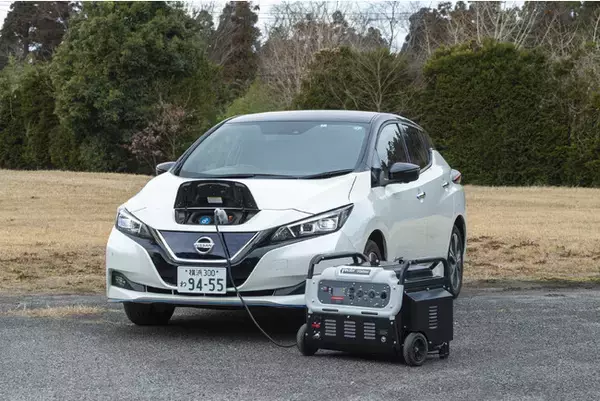 災害対策の小型発電機をEV充電用として「日常使い」に