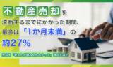 「不動産売却を決断するまでにかかった期間、最多は「1か月未満」の約27％。売却を「考えたが踏み切れなかった」理由とは？」の画像1