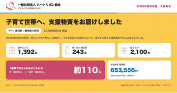令和8年熊本地震　被災地への支援物資をお届けしました