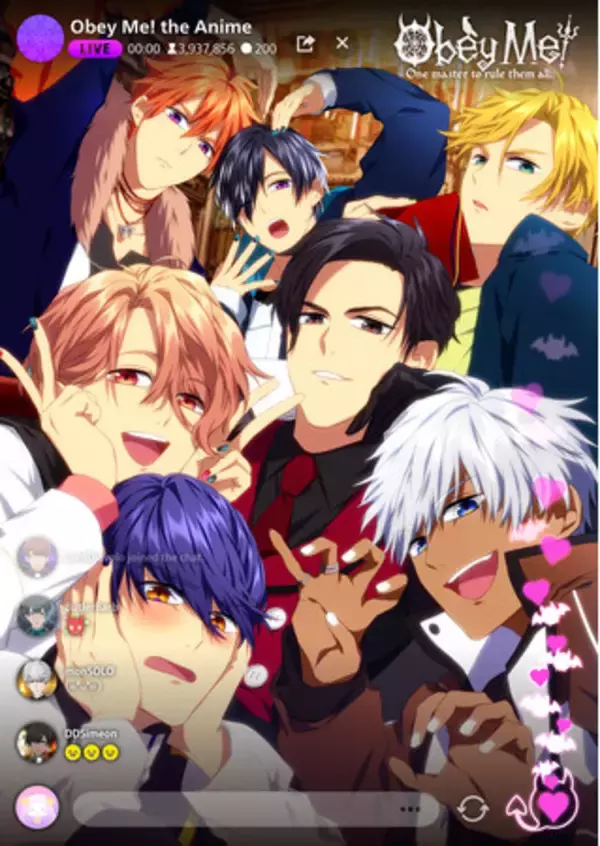 300万DL突破の女性向けモバイルゲーム『Obey Me!』今夏アニメ化決定！本配信に先駆けてスペシャルアニメとキービジュアルが大公開！