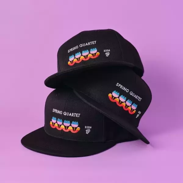 春を、かぶる。「春の四重奏」の風景を刺繍で纏うオリジナルキャップが新登場。