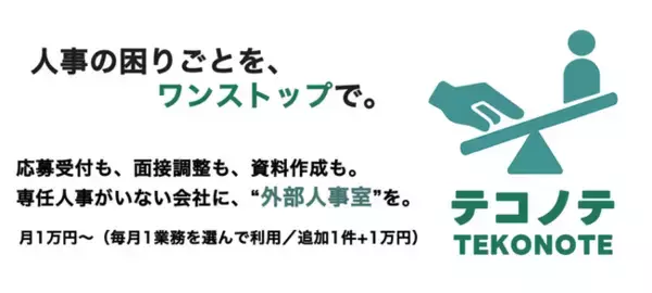 クラウドファンディング達成　認定設立へ 次は小規模事業者の「人事がいない」を解決するテコノテ開始
