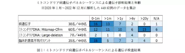 ミトコンドリア病遺伝子パネルシーケンスによる遺伝子検査の実施体制を整備