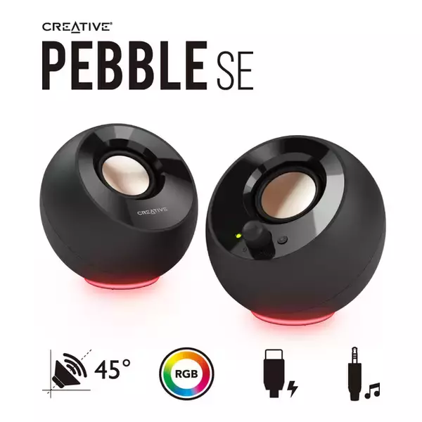 人気のUSB電源スピーカー Creative PebbleにRGB ライティング搭載モデルが登場