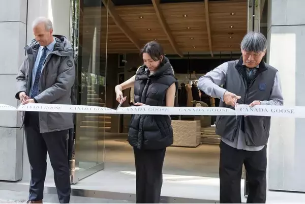 カナダグース、銀座並木通りにフラッグシップストアをオープン。それを祝して、9月12日(木)に開催したテープカットセレモニーに俳優の二階堂ふみが登壇。