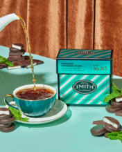 季節限定「No.95 Chocolate Peppermint Pu-erh」登場。スミス・ティーメーカーと楽しむ、香り豊かな冬の始まり。