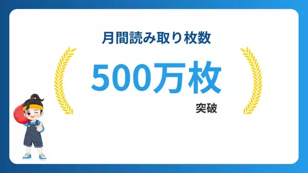 AI-OCR処方箋自動入力システム「薬師丸賢太」、月間読み取り枚数が500万枚を突破