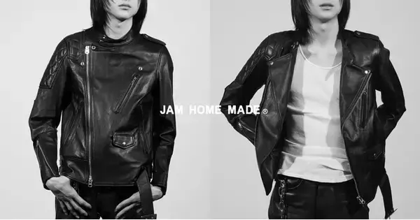 JAM HOME MADE 左右非対称のライダースジャケット。英国と米国、二つの車線が美しく融合した傑作!