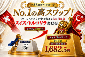 ヒロセ通商：トルコリラ/円を超える高金利通貨「スイス/トルコリラ」が登場！